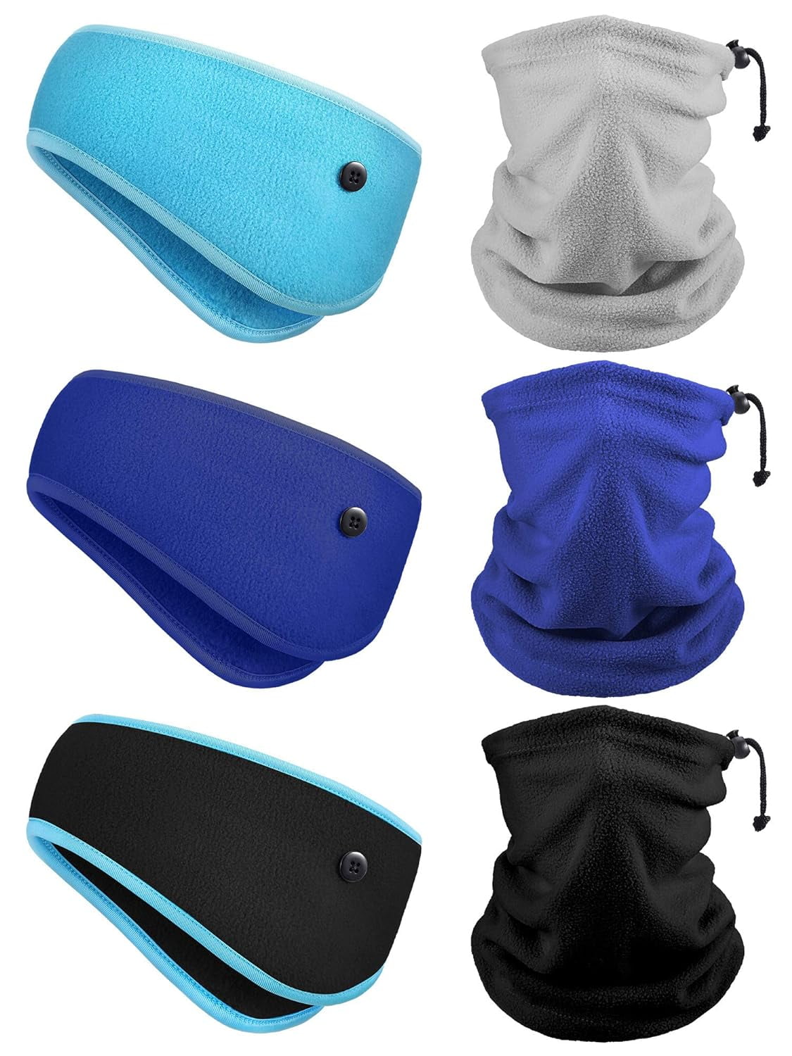 6 Pieces Winter Fleece Ear Warmer Headband Ear Muffs Head Wraps 6 Pieces Winter Fleece Ear Warmer Headband Ear Muffs Head  main image 4