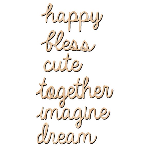 6 Pieces Words Alphabets For Family Tree Home Decoration