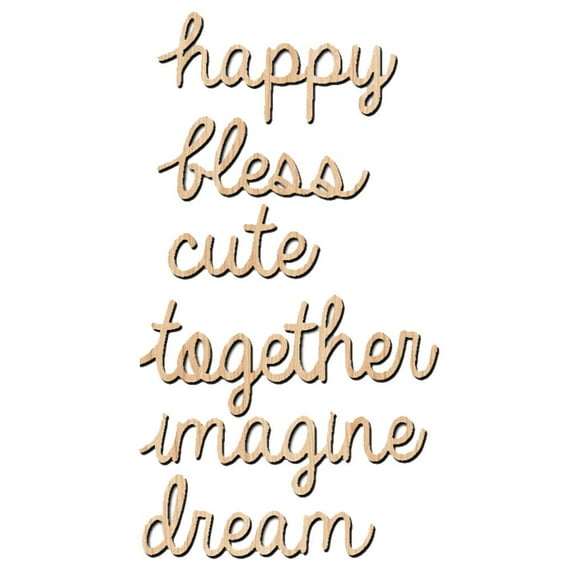 6 Pieces Words Alphabets For Family Tree Home Decoration