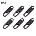 thumbnail image 1 of 6 Pieces Zipper Pull Replacement Zipper Repair Kit Zipper Slider Pull Tab Universal Zipper Fixer Metal Zipper Head, 1 of 7