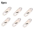 thumbnail image 1 of 6 Pieces Zipper Pull Replacement Zipper Repair Kit Zipper Slider Pull Tab Universal Zipper Fixer Metal Zipper Head, 1 of 7