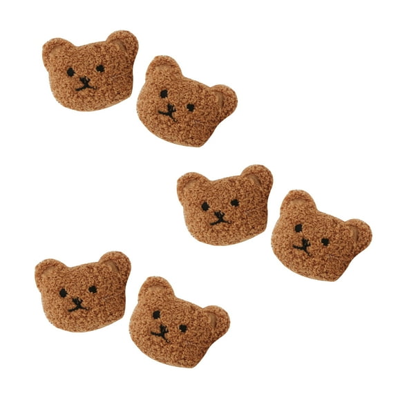 6 Pieces for Creative Little Bear Animal Badge Clothes Applique for Jeans Jackets Hat Bags Clot