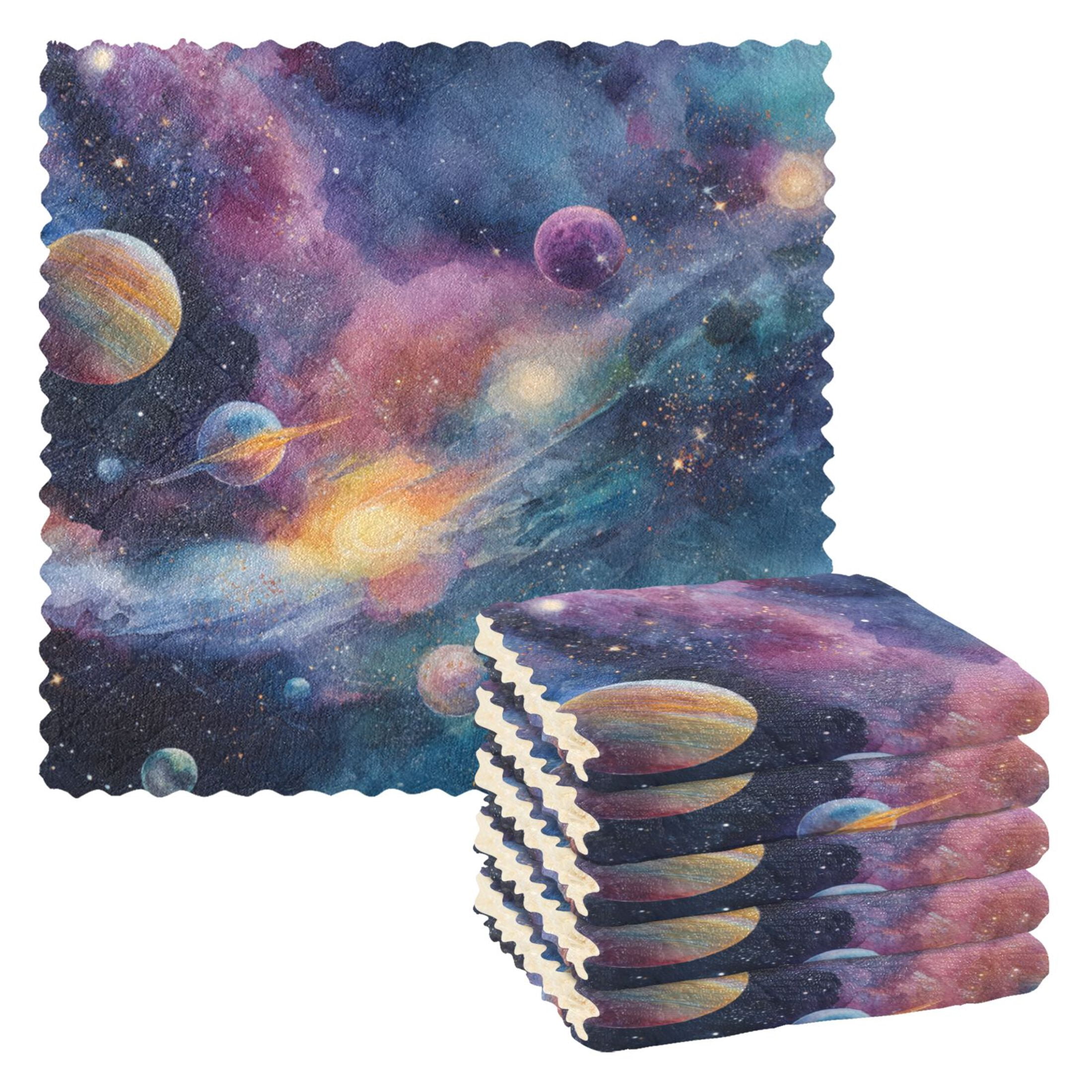 6 Pieces of Kitchen Towels Ultra Soft Absorbent Quick Drying Dish ...