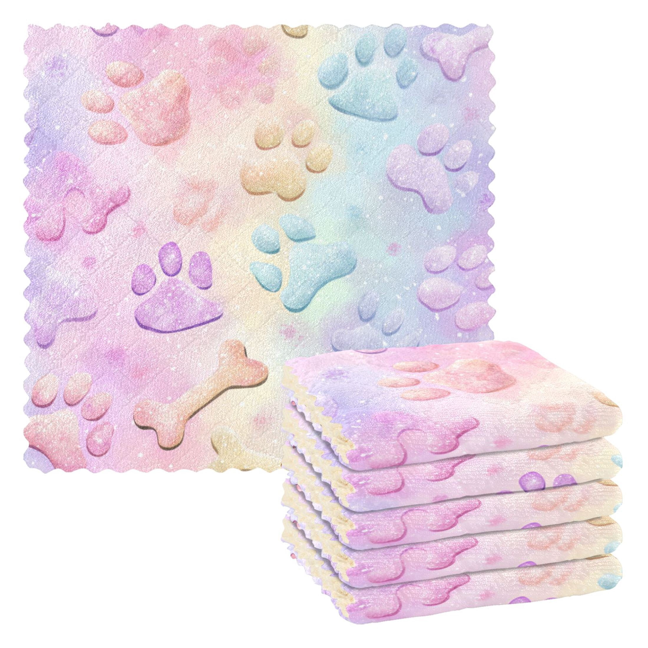 6 Pieces of Kitchen Towels Ultra Soft Absorbent Quick Drying Dish ...