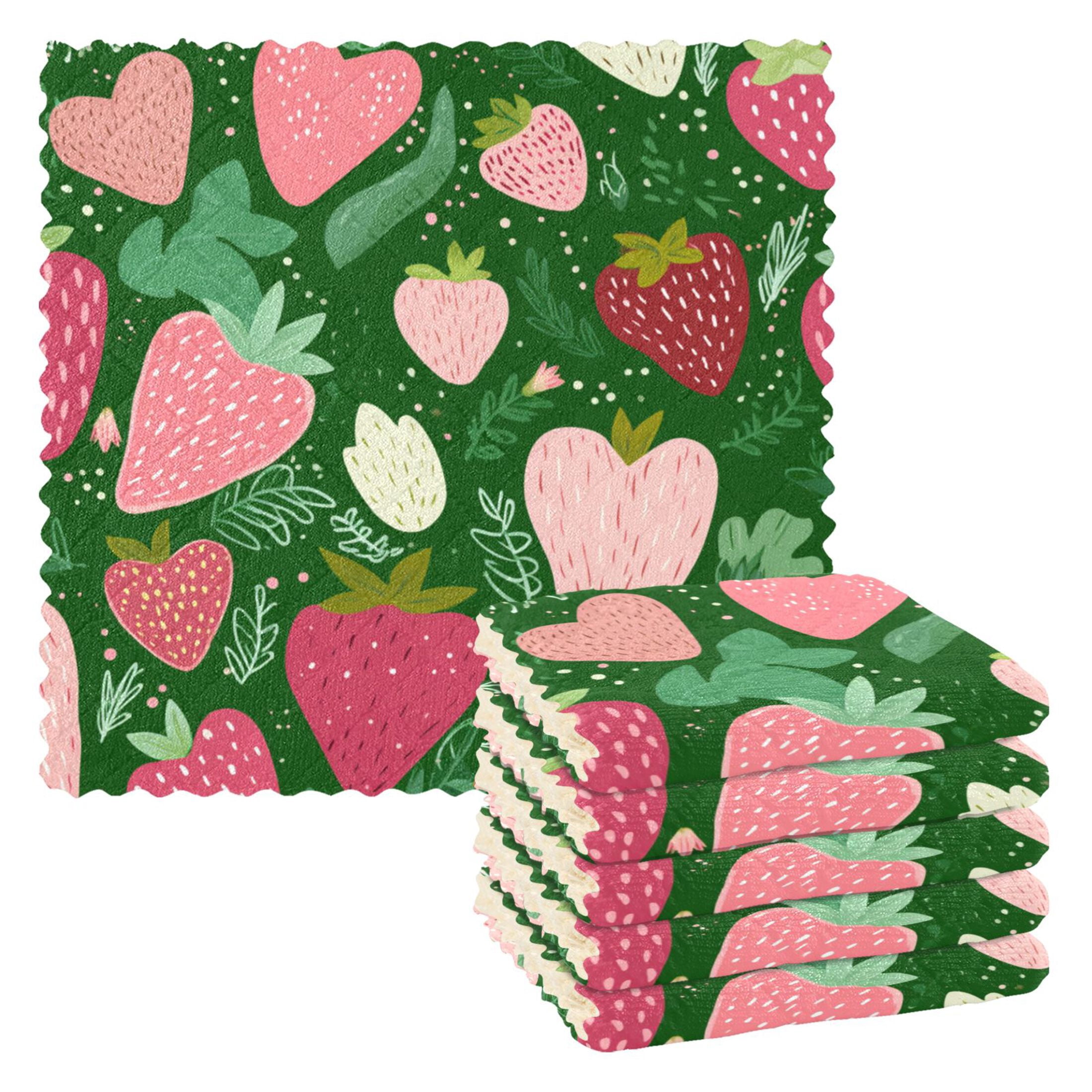 6 Pieces of Kitchen Towels Ultra Soft Absorbent Quick Drying Dish ...