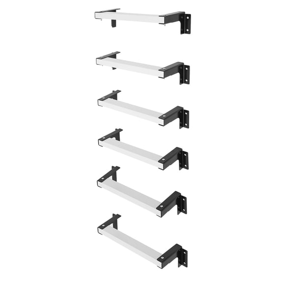 6 PiecesWall Mounted Ladder,Window Well Egress Ladder, Adjustable Ladder for Home Safety