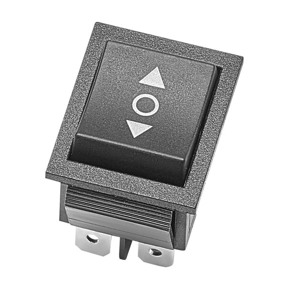 Rocker Switch, 6 Pin Momentary DPDT Rocker Switch, 3-Position (ON)-Off-(ON) Polarity Reversing Switch AC 250V/16A 125V/ 20A for Auto Car Boat Household Appliances