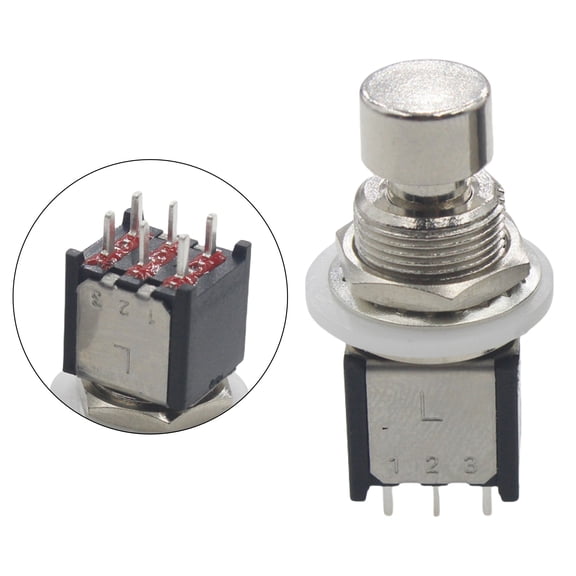 6 Pin Momentary Stomps Foot Pedal Switches Electric Guitar Emergencies Stop Button Guitars Effector Foot Switches