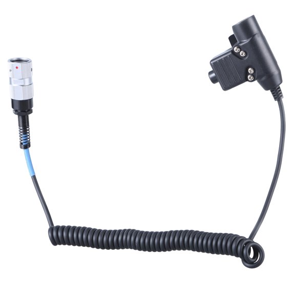 6 Pin Plugs Walkies Talkie Headsets Adapter U94 Cable for AN/PRC148 & AN/PRC152 Two WayRadio U94 Adapter Cable