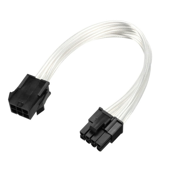 6 Pin to 8 Pin PCIE Express Video Card Power Supply Cable Adapter