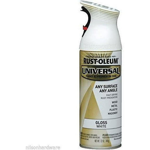 6 Pk 12 Oz Gloss White RustOleum Universal All-Surface Spray Paint 245199