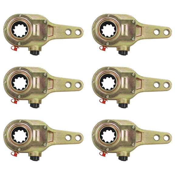 6 Pk Air Brake Manual Slack Adjuster Replaces OEM 035127, 134.1040, 18502, 212101, 25QD21DP6, 25QD243P5, 278010, AM1341040, M16WR105