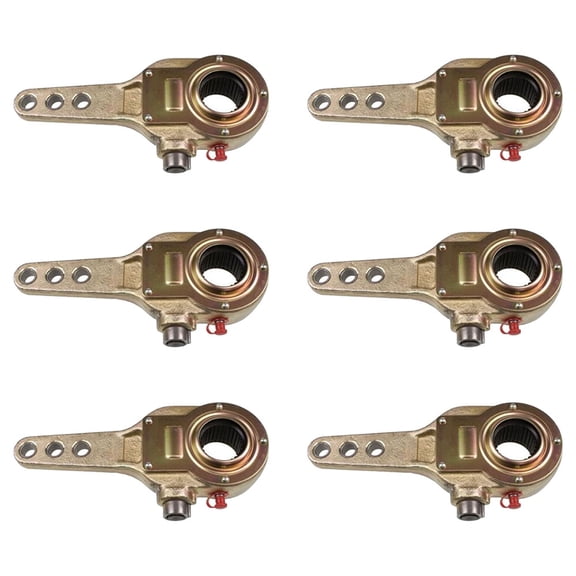 6 Pk Air Brake Manual Slack Adjuster w/ Bronze Bushing Replaces OEM 035124, 10355, 2011H, 3503613, 745-288282, 8235R823002, A43275X596