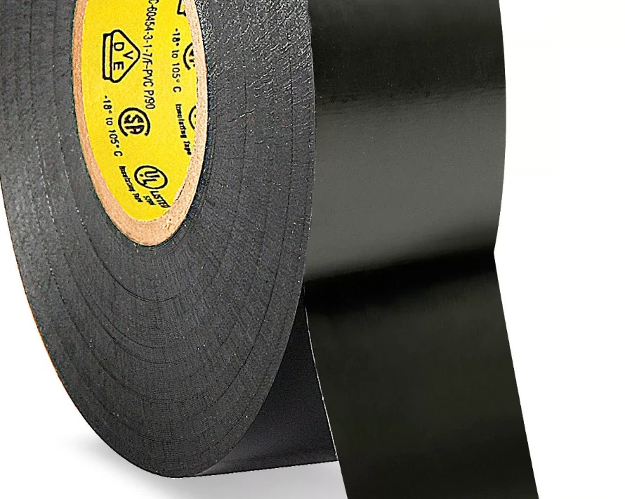 6 Pk- Black Electrical Insulating Tape, -3/4" Wide - Lp601