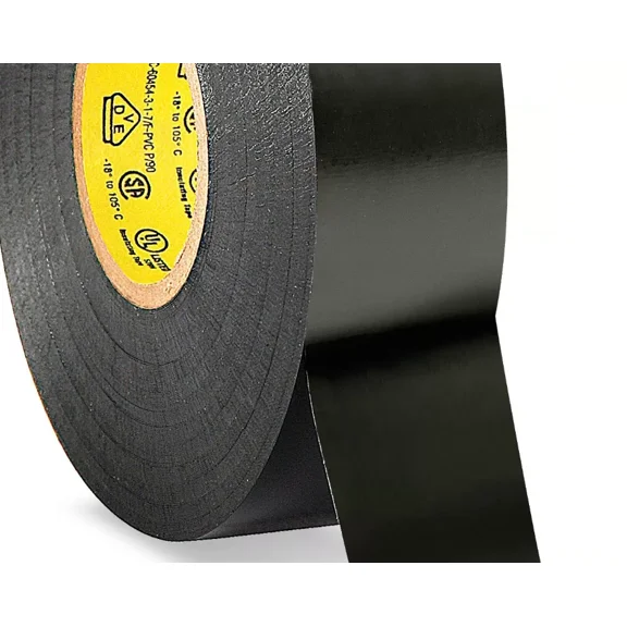 6 Pk- Black Electrical Insulating Tape, -3/4" Wide - Lp601