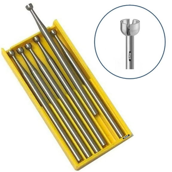 6/Pk Fox FCC Champion Cup Burs - 2.1 mm Jewelry Prong Stone Setting Tools