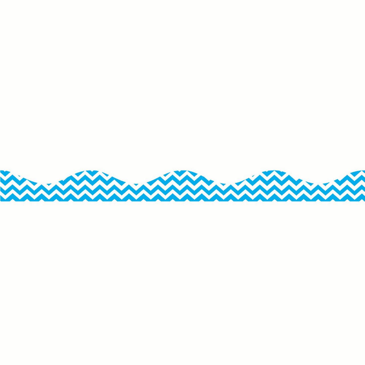 6 Pk) Magnetic Border Blue Chevron - Walmart.com