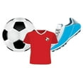 thumbnail image 1 of (6 Pk) Soccer Assorted Cut Outs, 1 of 1