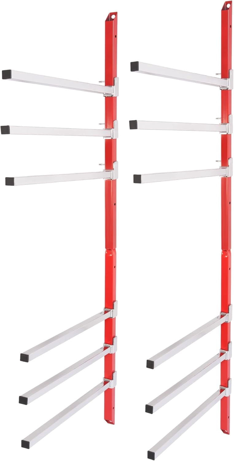 6 Place Wall Mount Bumper Rack Stand, Auto Body Bumper Storage Rack ...