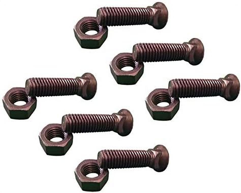 6 Plow Bolt & Nut For Blades/Cutting Edge, 5/811X 2 Grade 8, Dome
