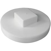 Genova Products Plug Sewer & Drain Cleanout - 6 Inch   Standard US Plumbing Rough-In, Drop-In Replacement