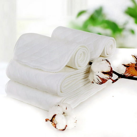 6 Ply Cloth Diapers Burp Cloth, OLIBUY Thick Washable Absorbent Cotton Diaper for Babies and Toddlers Multi-Use 10 Count