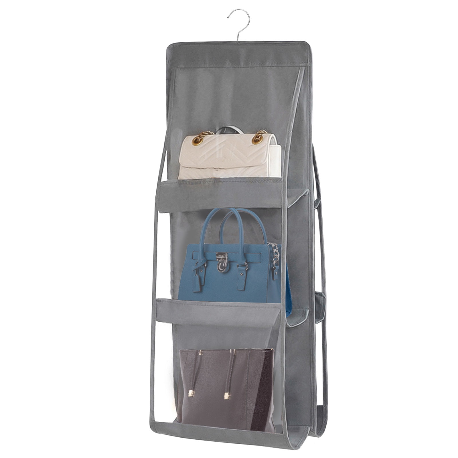 6 Pocket Hanging Handbag Organizer, TSV 2/1pcs Hanging Purse Organizer