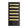 6 Pocket Polyester Hanging Wall File Organizer with Hooks, 14.57 x 30.71 Inch Chart Holder, Document and Magazine Storage for Campus and Office Use