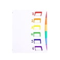 thumbnail image 1 of 6-Pocket Rainbow Classification Accordion File, A4 Paper Organizer with Elastic Closure for Home, Campus and Office, Compact Document Storage Folder for Bills and Receipts, 1 of 6