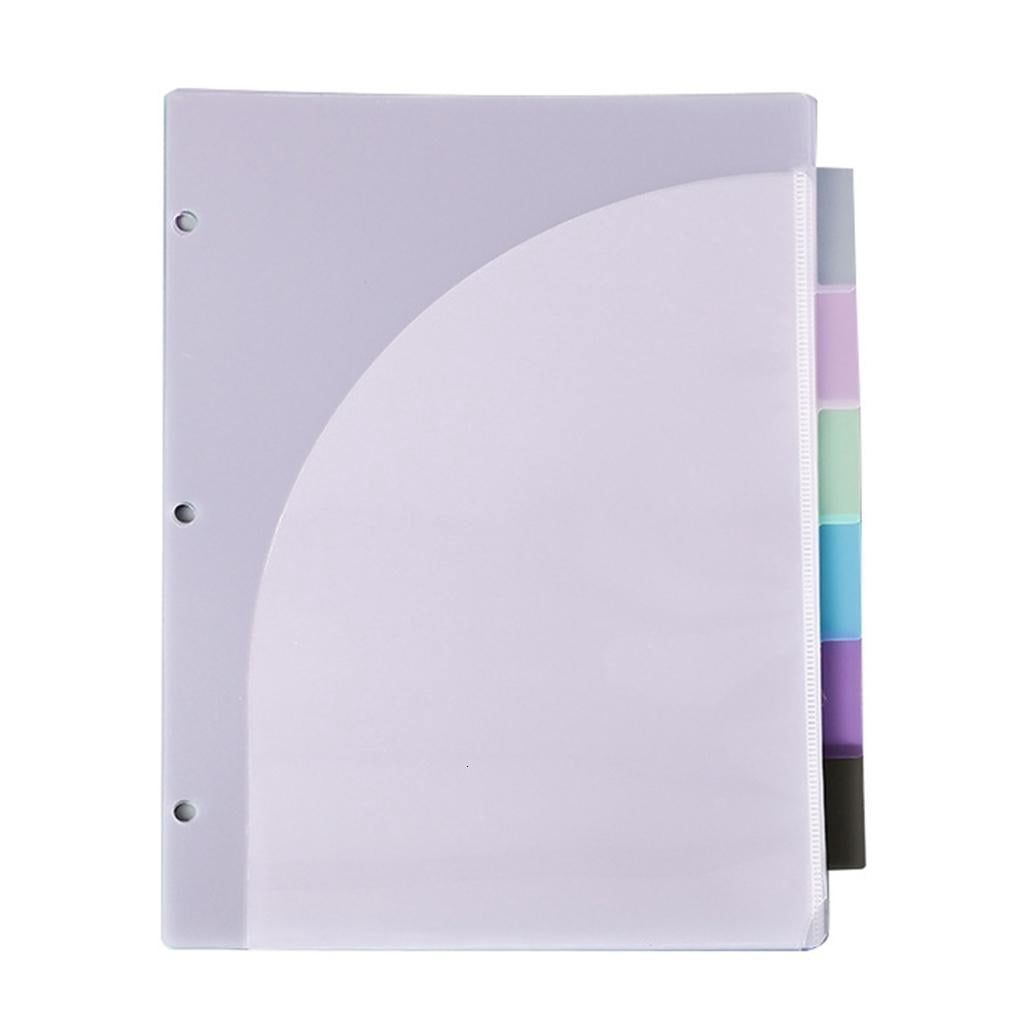6 Pockets Document Sorting Folder With 6 Colored Dividers Letter Size ...