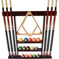 thumbnail image 1 of 6 Pool Cue Rack - Billiard Stick Wall Rack, Multiple Colors Available, 1 of 5