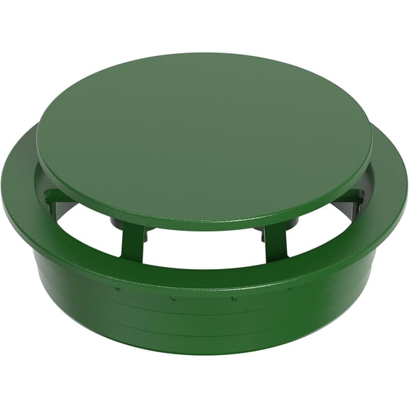 6" Pop Up Drainage Emitter for 6" S&D Hub, Dual-Rod Downspout Cover, Outdoor Drain Cover for Yard Outlet, Channel Drains & Catch Basins, 1PC