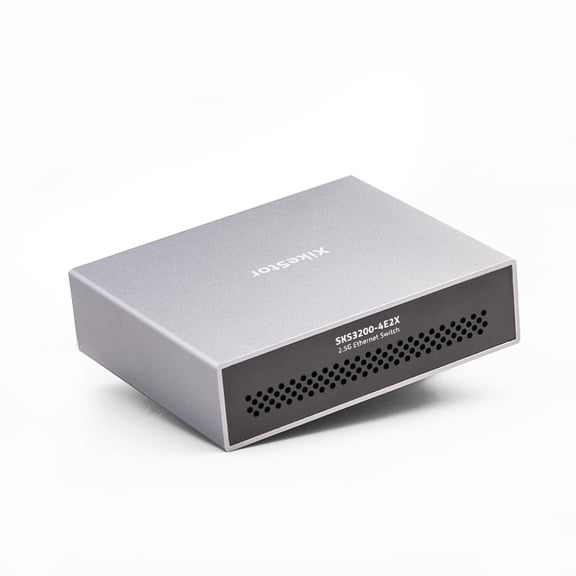 6-Port 2.5G Web Managed Ethernet Switch, VLAN/QoS/STP/IGMP/LACP Supported, Fanless Easy Smart 2.5Gb Network Switch, Aluminum Housing, Desktop/Wall-Mount