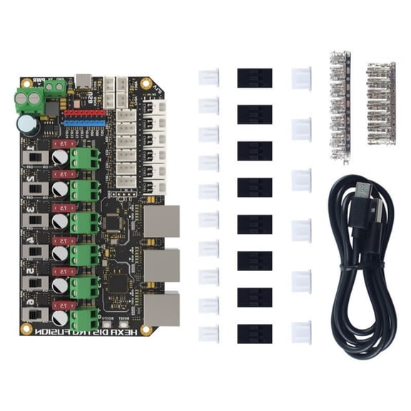 6-Port Industrial USB 2.0 Hub with 7.5A Programmable Power Control for Printers