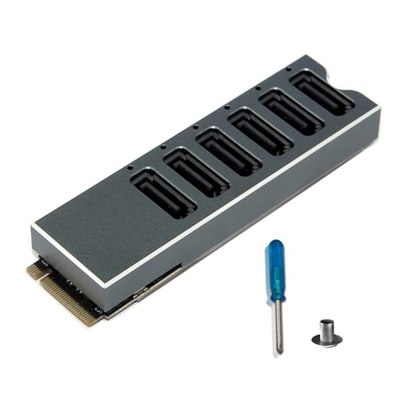 6 Port SATA3.0 Expansion Card For M.2 NVMe Slots Fast Speed Aluminum Cooling System