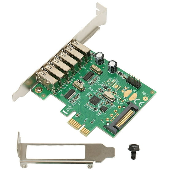 6,Port USB 2.0 PCI Express Card, Expand Your Desktop With High,Speed Connectivity