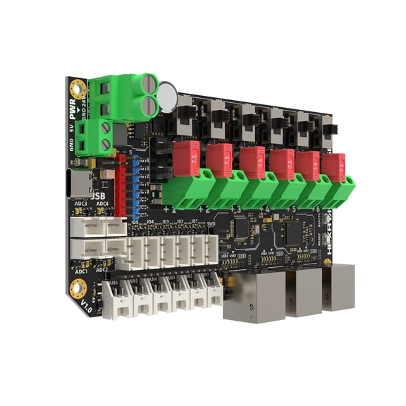 6 Port USB2.0 Hub Hexa Distro Fusions With CAN2.0 Connectors And 24V Power Distribution For Multiple Head Printer