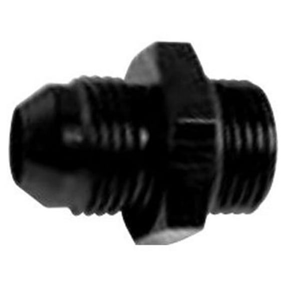 6 Port to -8AN Black Radius Port Adapter with O-Ring