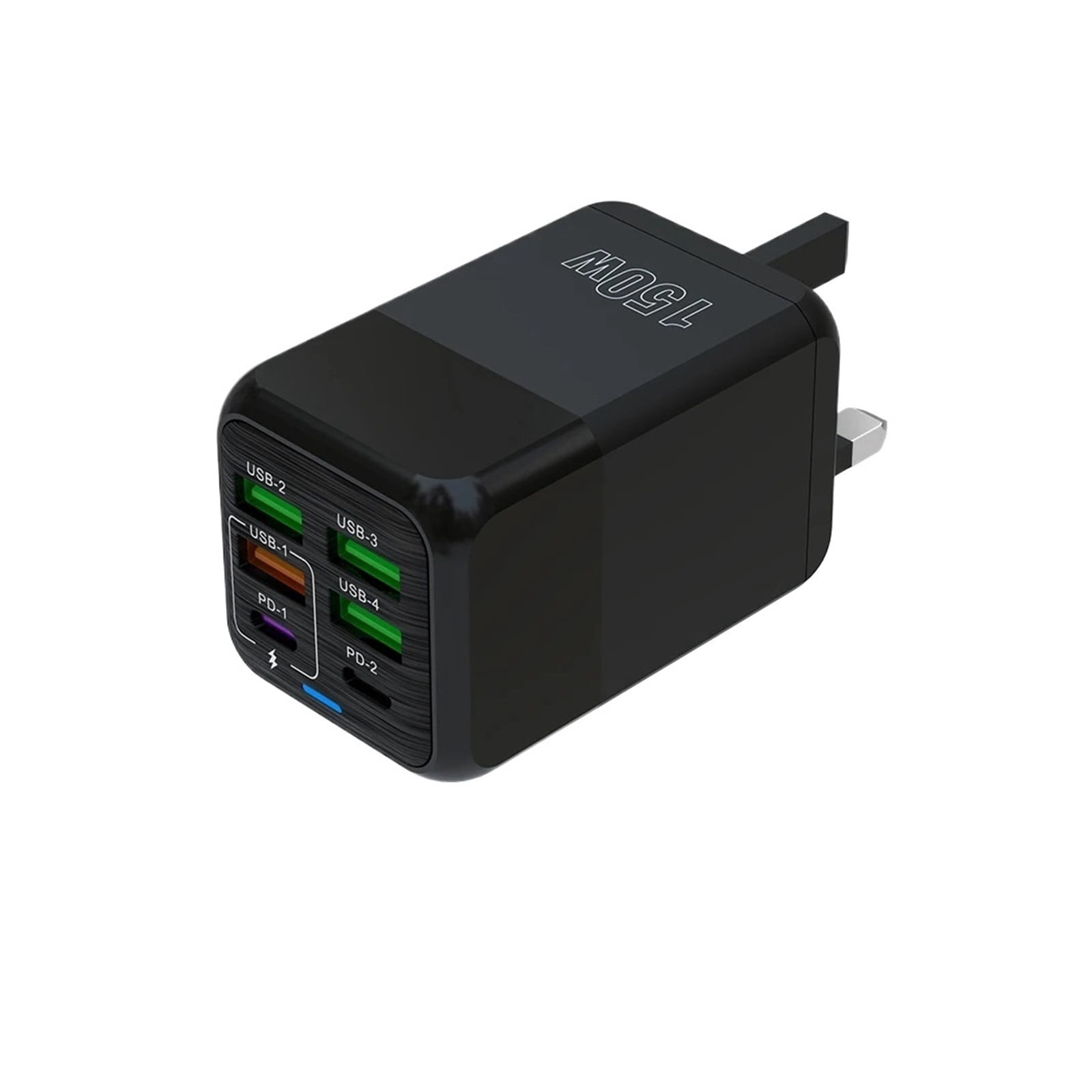 6 Ports 150W USB C Charger Fast Charging Type C PD QC3.0 USB C Phone Charger Adapter