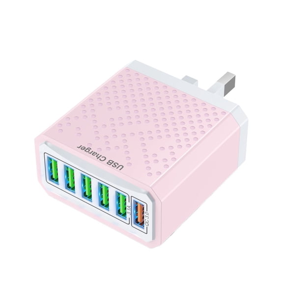 6 Ports USB Charger 3.1A Fast Charger 6 in 1 Multi Charger US Plug Charger Adapter ,Fast Charging Devices