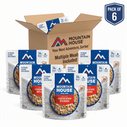 6 Pouches Mountain house Freeze Dried Emergency Survival Backpacking and Camping Food Fettuccine Alfredo with Chicken