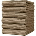 thumbnail image 1 of 6 Premium Kitchen Towels (16”x 26”, 6 Pack) – Large Cotton Kitchen Hand Towels – Ribbed Design – 340 GSM Highly Absorbent Tea Towels Set With Hanging Loop – Tan, 1 of 6