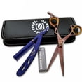 thumbnail image 1 of 6" Professional Barber Shears Hairdressing Cutting Thinning Scissors RAZOR SHARP, 1 of 4