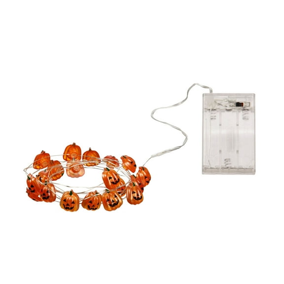 6' Pumpkin String Light with 20 LED Lights