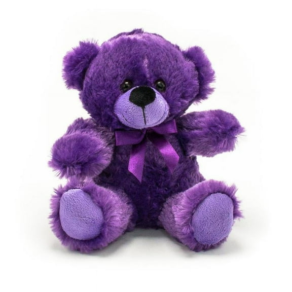 New 6" Purple Teddy Bear Plush Cuddly Stuffed Animal Toy Gift for Children