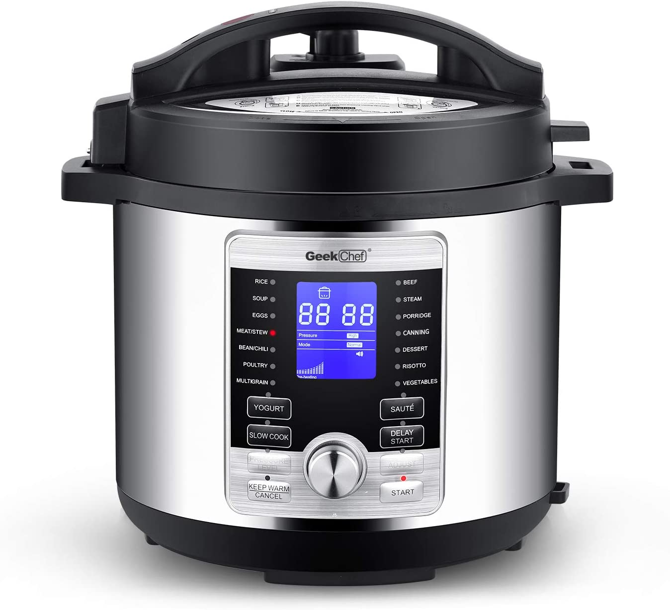 6 Qt 17In1 MultiUse Electric Pressure Cooker Stainless Steel Inner
