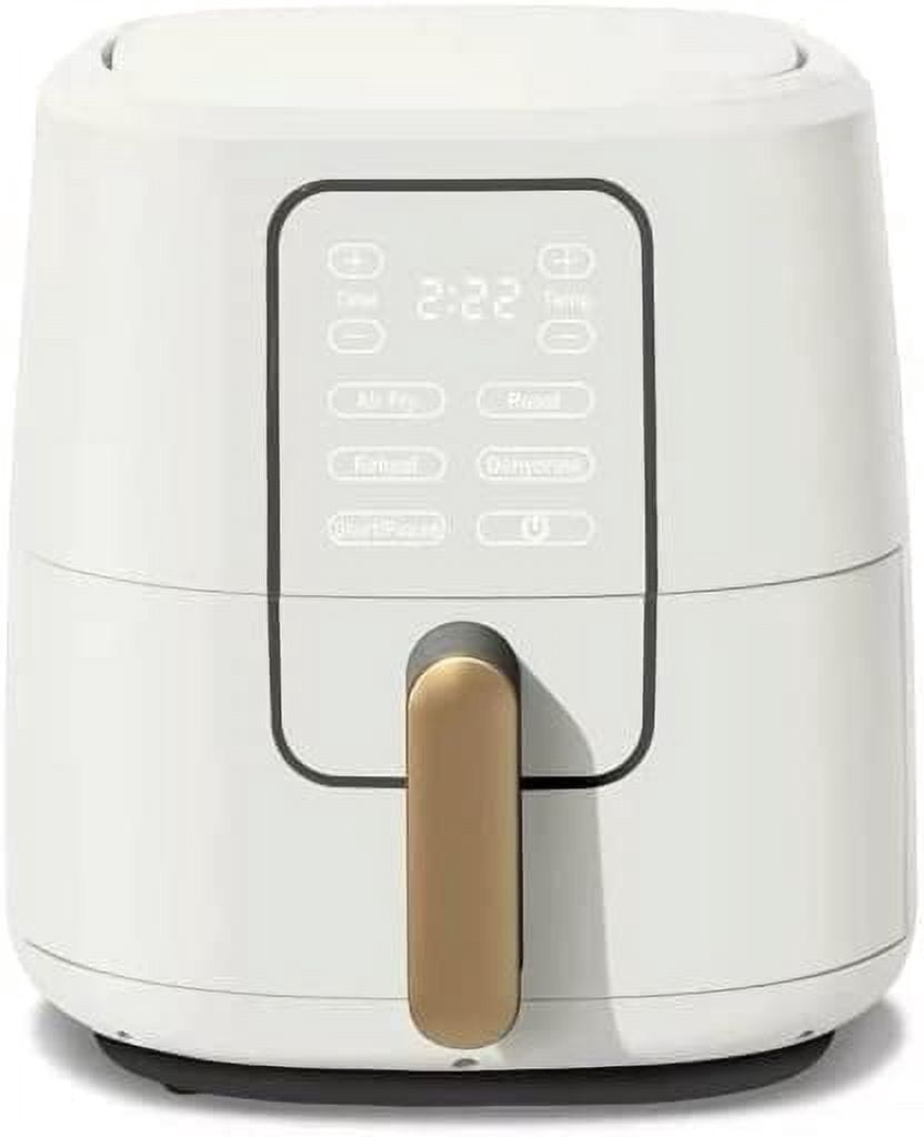 6 Quart Touchscreen Air Fryer, White Icing