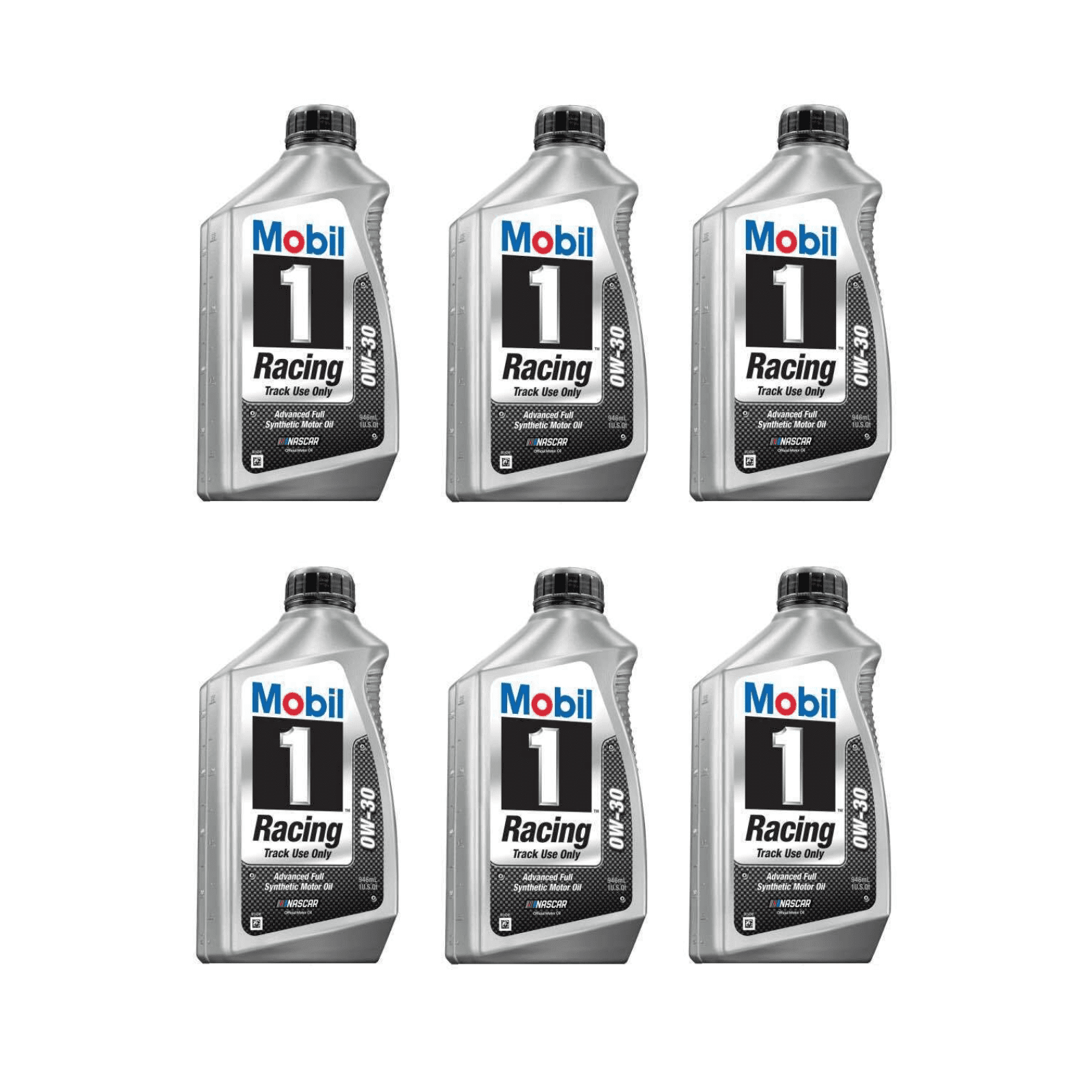 6 Quarts Engine Motor Oil MOBIL 1 Racing Full Synthetic SAE 0W30 MPN 102622