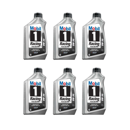 6 Quarts Engine Motor Oil MOBIL 1 Racing Full Synthetic SAE 0W-30 MPN #102622