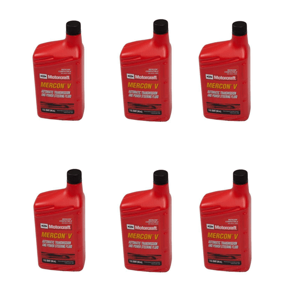 Motorcraft Mercon V Transmission Fluid Case of 6 Quarts (XT5QMC)
